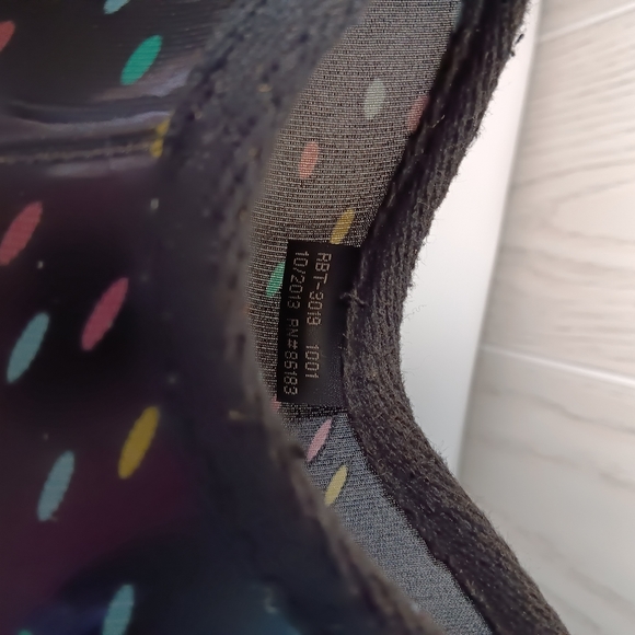 Capelli Rain Ankle Booties Women's Size 6 Black With Polka Dots. - Picture 8 of 8